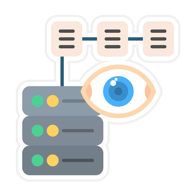 El icono del vector de información de datos se puede utilizar para el conjunto de iconos de análisis de datos