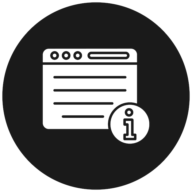 El icono del vector de información se puede utilizar para el conjunto de iconos de inmigración
