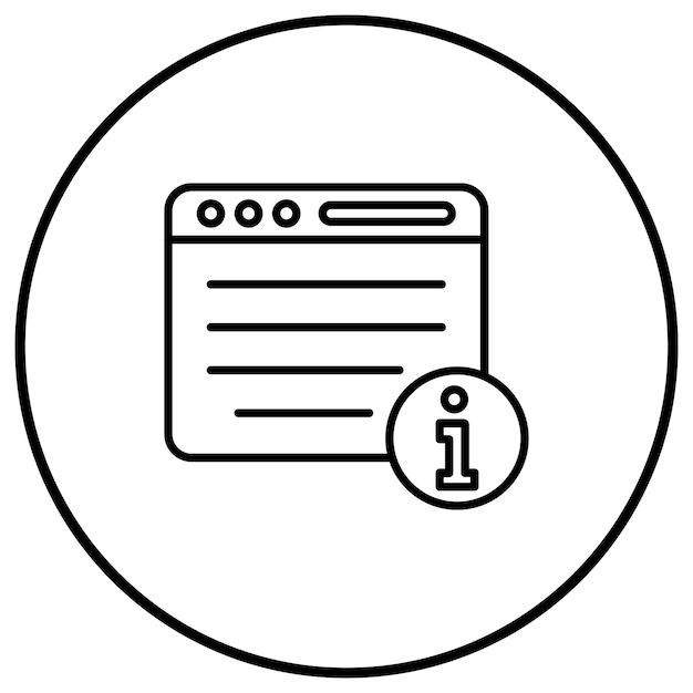 El icono del vector de información se puede utilizar para el conjunto de iconos de inmigración