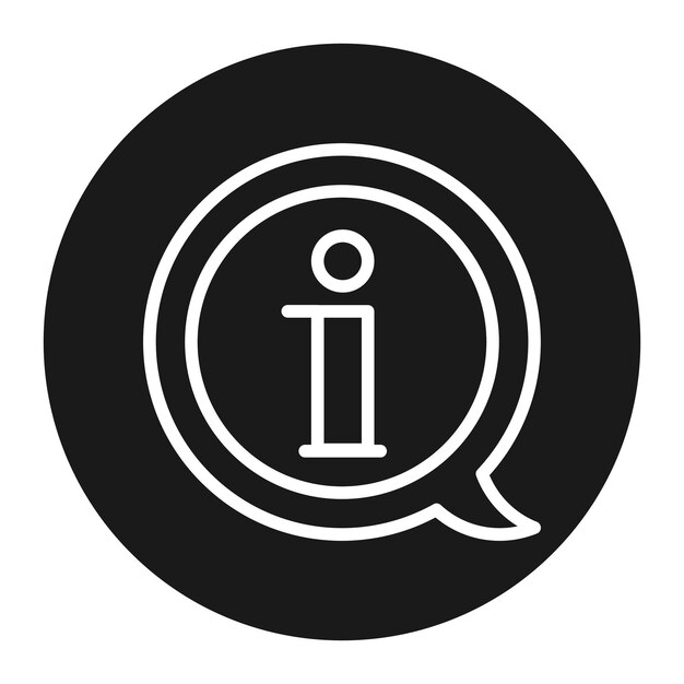 El icono del vector de información se puede utilizar para el conjunto de iconos de vuelta a la escuela