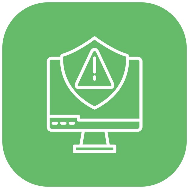 El icono del vector de información de seguridad puede utilizarse para el conjunto de iconos de gestión de riesgos