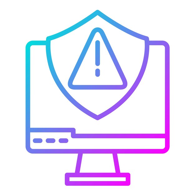 El icono del vector de información de seguridad puede utilizarse para el conjunto de iconos de gestión de riesgos