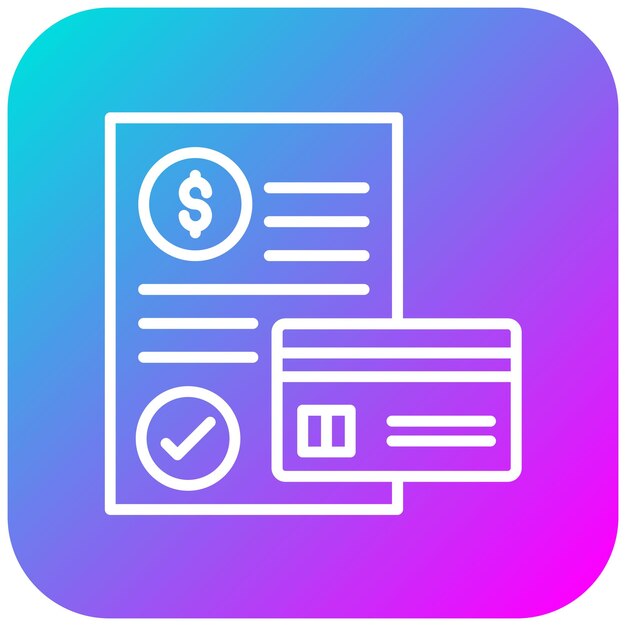 El icono del vector de informe de crédito se puede utilizar para el conjunto de iconos de préstamo