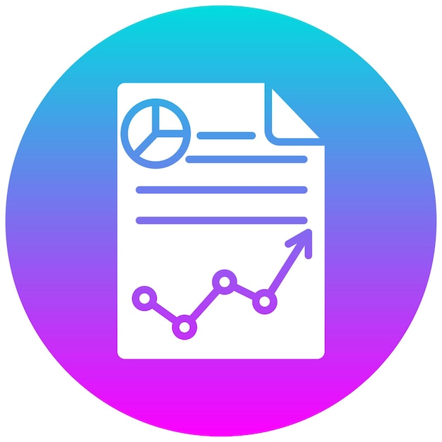 El icono del vector de informes se puede utilizar para el conjunto de iconos de Business Analytics