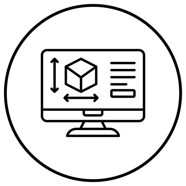 El icono del vector de ingeniería Cad puede utilizarse para el conjunto de iconos de procesos industriales