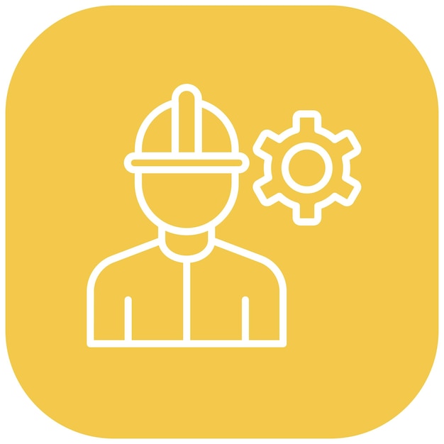 El icono del vector de ingeniería se puede utilizar para el conjunto de iconos de fabricación