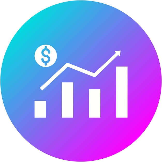 El icono del vector de ingresos se puede utilizar para el conjunto de iconos de la economía empresarial
