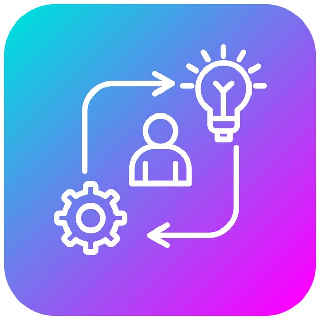 El icono del vector de iniciativa se puede utilizar para el conjunto de iconos de rasgos de personalidad