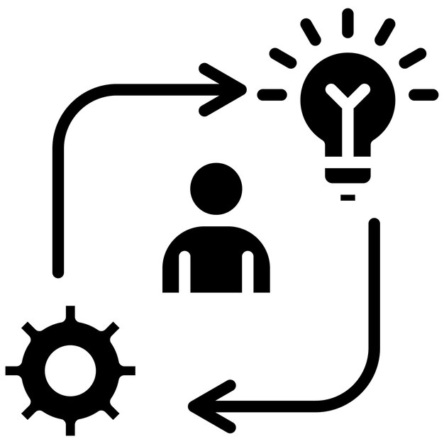 El icono del vector de iniciativa se puede utilizar para el conjunto de iconos de rasgos de personalidad