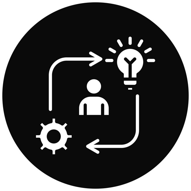 El icono del vector de iniciativa se puede utilizar para el conjunto de iconos de rasgos de personalidad