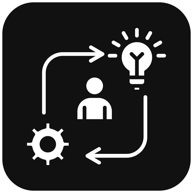 El icono del vector de iniciativa se puede utilizar para el conjunto de iconos de rasgos de personalidad