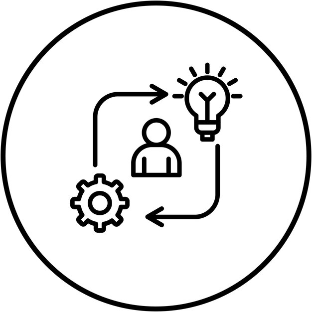 El icono del vector de iniciativa se puede utilizar para el conjunto de iconos de rasgos de personalidad