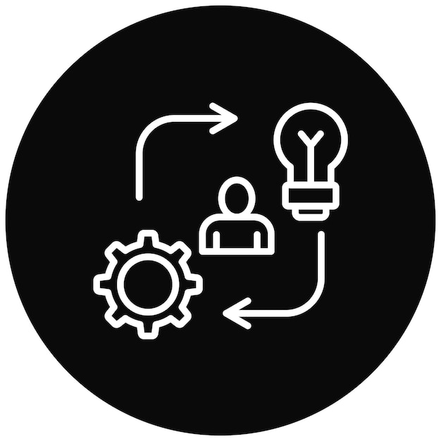 El icono del vector de iniciativa se puede utilizar para el conjunto de iconos de valores básicos