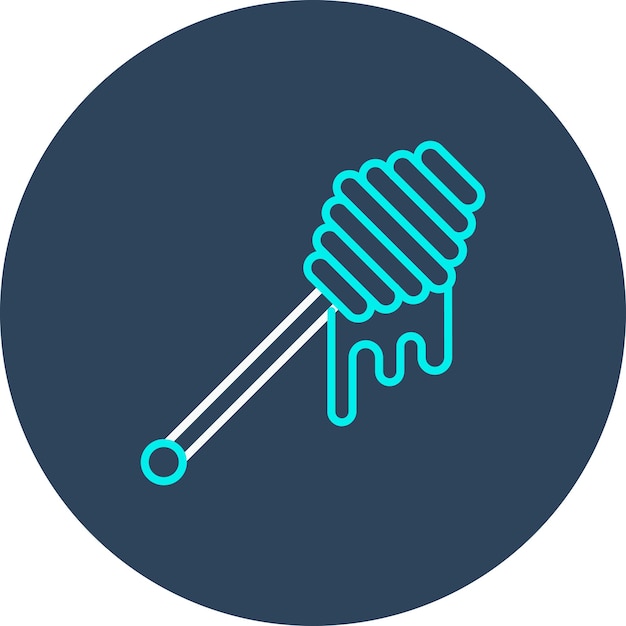 El icono del vector de inmersión de miel se puede usar para el conjunto de iconos de otoño