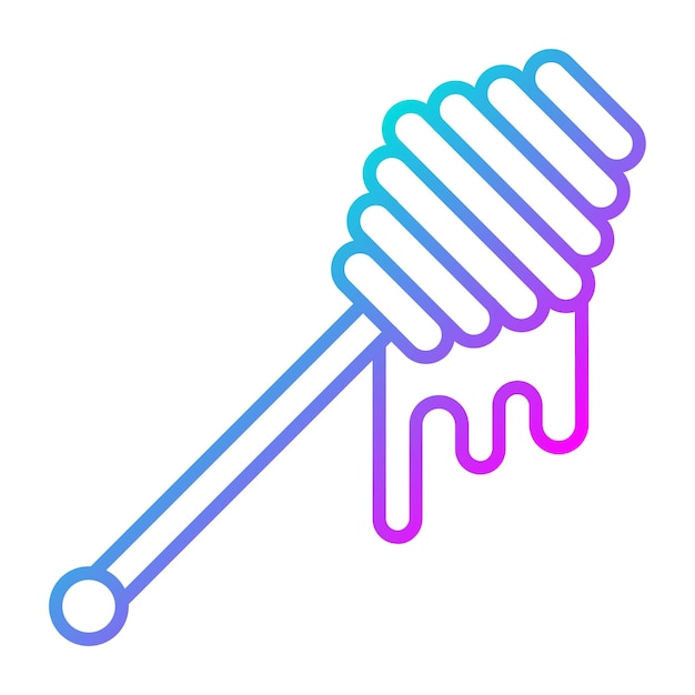 El icono del vector de inmersión de miel se puede usar para el conjunto de iconos de otoño