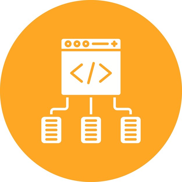 El icono del vector de innovación se puede utilizar para el conjunto de iconos de programación informática