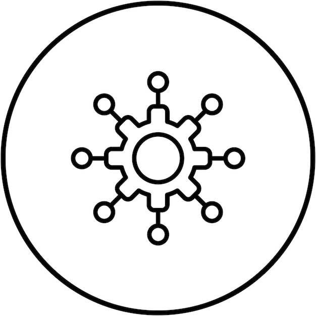 El icono del vector de integración de red se puede utilizar para el conjunto de iconos de red