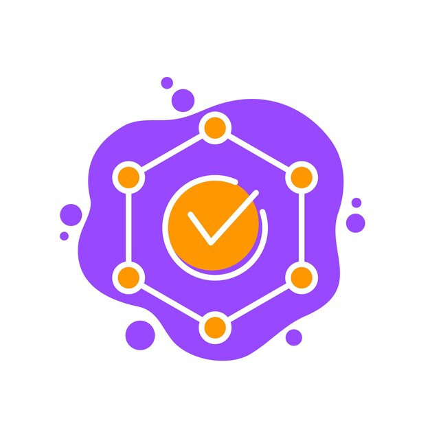 Icono de vector de integridad y valores