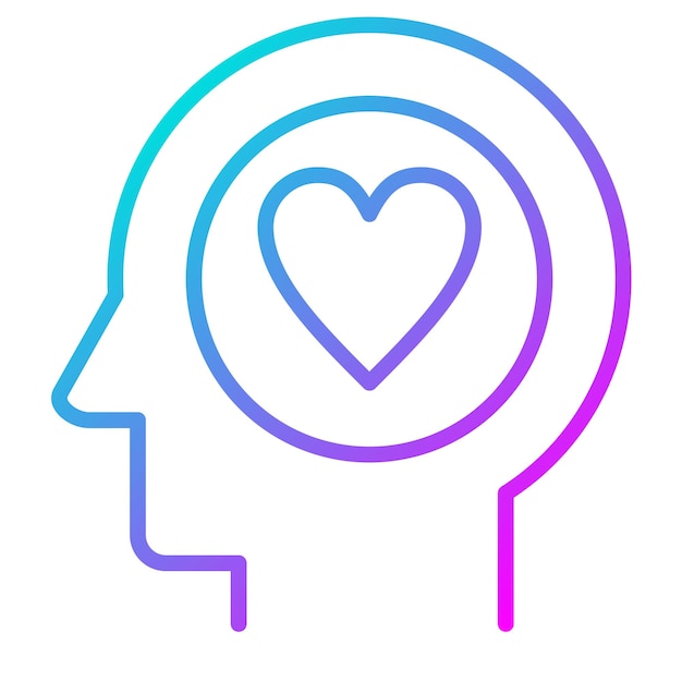 El icono del vector de inteligencia emocional se puede usar para el conjunto de iconos de liderazgo