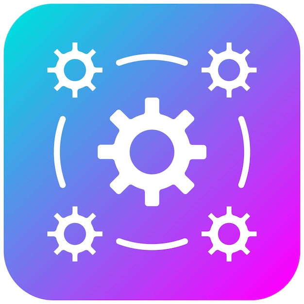 El icono del vector de interoperabilidad de red se puede utilizar para el conjunto de iconos de red