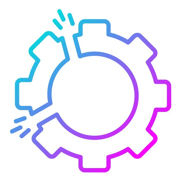 El icono del vector de interrupción se puede utilizar para el conjunto de iconos de Business Analytics