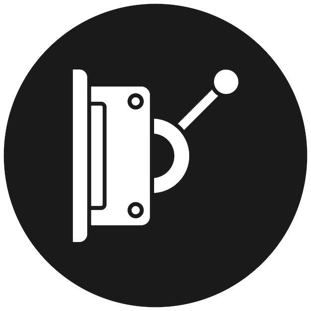 El icono del vector de interruptor de desconexión se puede utilizar para el conjunto de iconos de procesos industriales