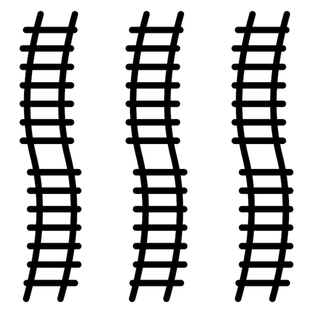 El icono del vector de intersección de las vías se puede utilizar para el conjunto de iconos del ferrocarril
