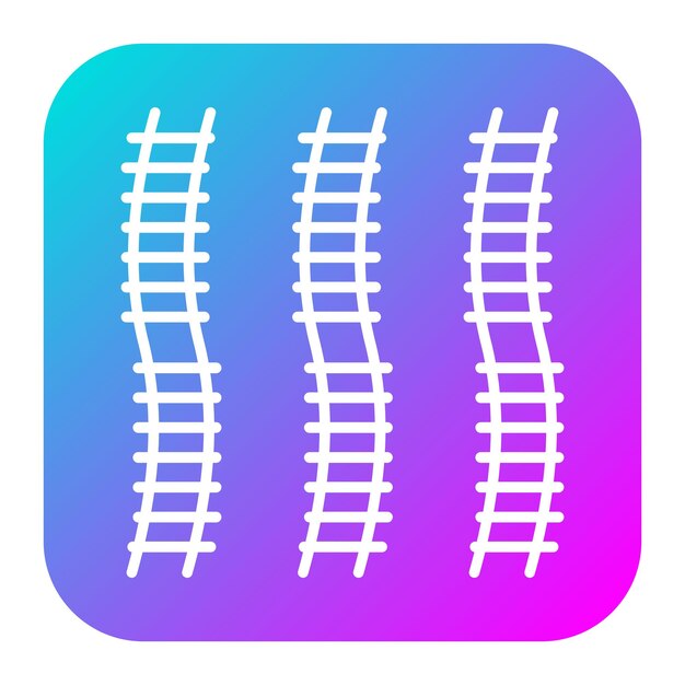 El icono del vector de intersección de las vías se puede utilizar para el conjunto de iconos del ferrocarril