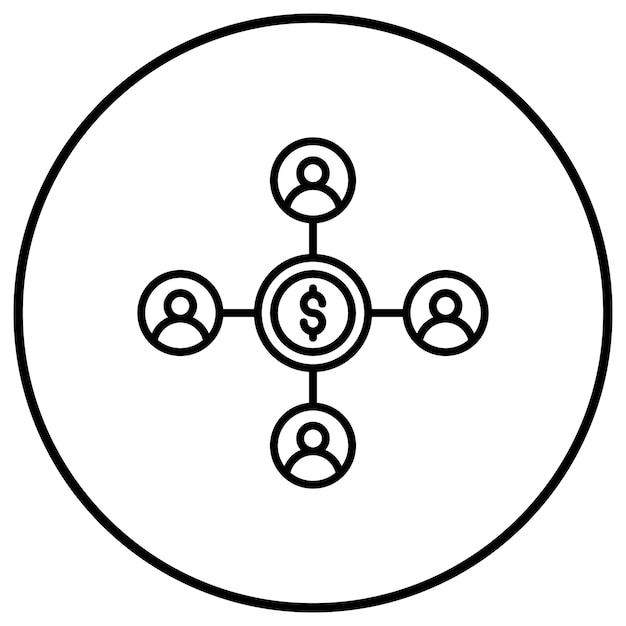 El icono del vector de inversores se puede utilizar para el conjunto de iconos de inicio de negocios