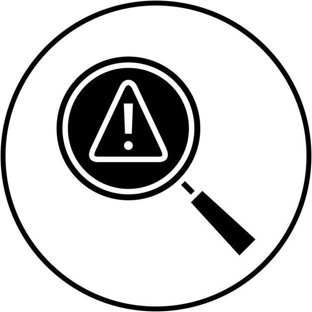 El icono del vector de investigación de incidentes puede utilizarse para el conjunto de iconos de gestión de riesgos