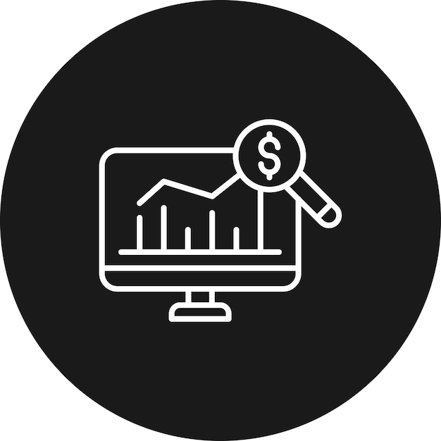 El icono del vector de investigación de negocios se puede utilizar para el conjunto de iconos de inicio de negocios