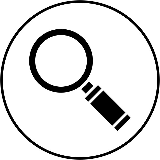 El icono del vector de investigación se puede utilizar para el conjunto de iconos de marketing