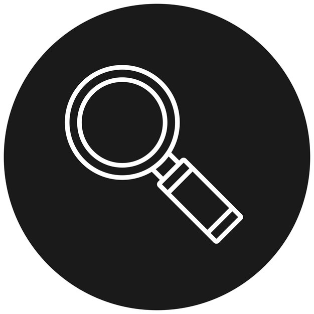 El icono del vector de investigación se puede utilizar para el conjunto de iconos de marketing