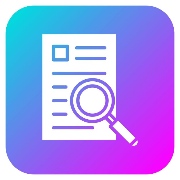 El icono del vector de investigación se puede utilizar para el conjunto de iconos de química