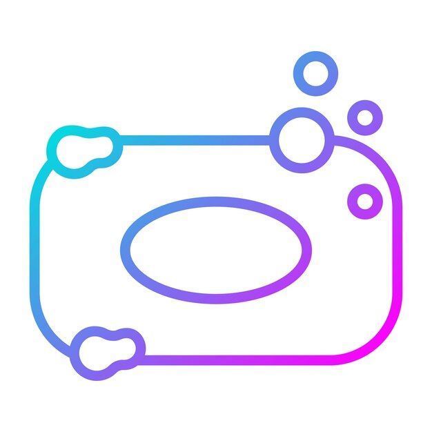 El icono del vector de jabón se puede usar para el conjunto de iconos de limpieza de la casa