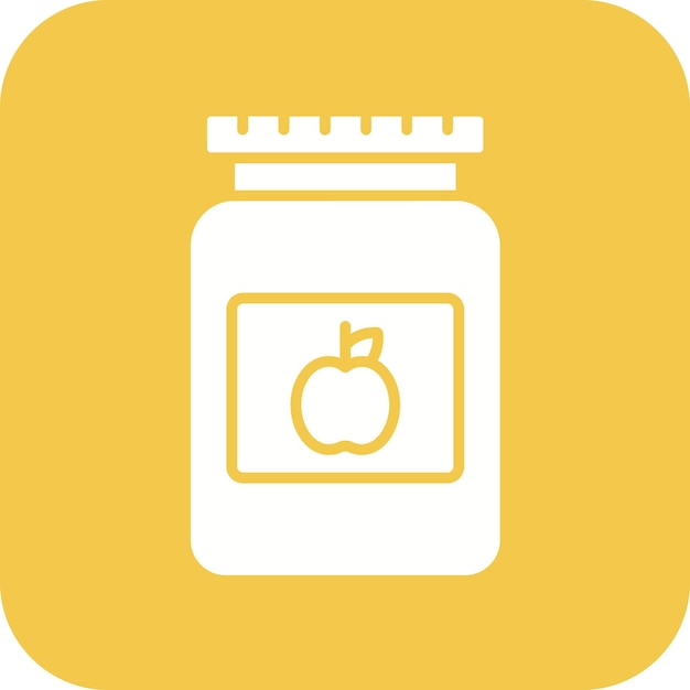 El icono del vector de Jam se puede usar para el conjunto de iconos de otoño