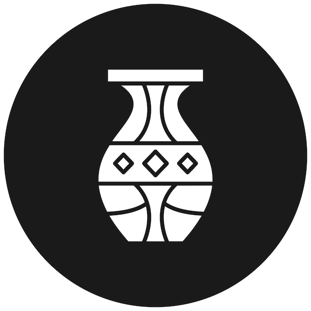 El icono del vector del jarrón se puede usar para el conjunto de iconos de la historia