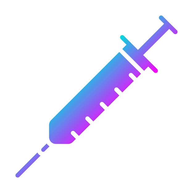 El icono del vector de la jeringa se puede utilizar para el conjunto de iconos de química