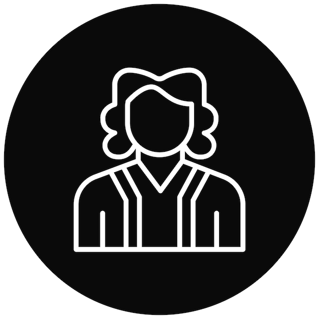 El icono del vector del juez se puede usar para el conjunto de iconos de diversidad