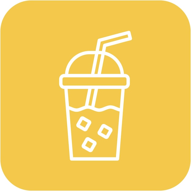 El icono del vector de jugo se puede usar para el conjunto de iconos de nutrición