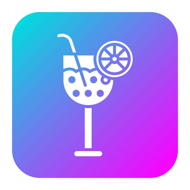 El icono del vector de jugo se puede usar para el conjunto de iconos del supermercado