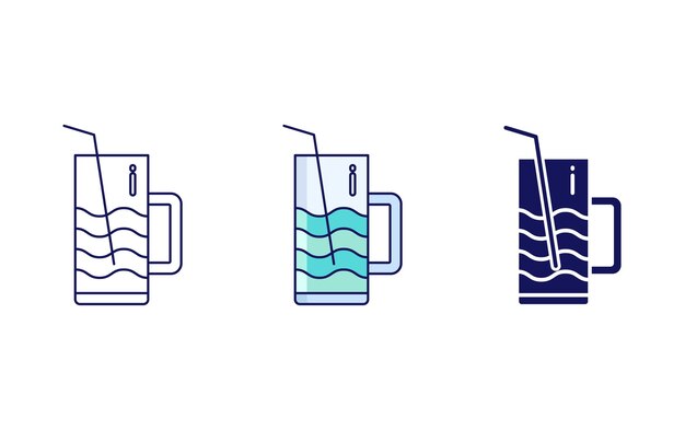 Icono de vector de jugo