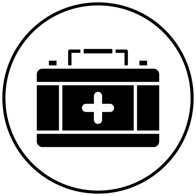 El icono del vector del kit de salud se puede usar para el icono de la peregrinación del Hajj