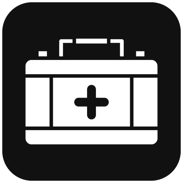 El icono del vector del kit de salud se puede usar para el icono de la peregrinación del Hajj