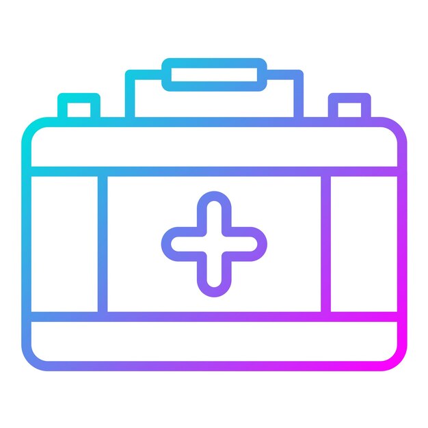 El icono del vector del kit de salud se puede usar para el icono de la peregrinación del Hajj