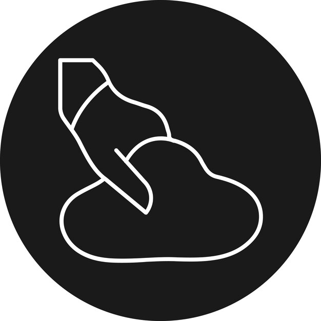 El icono del vector de knead se puede usar para el conjunto de iconos de la panadería