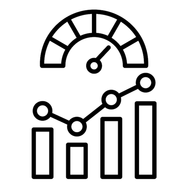 El icono del vector KPI se puede utilizar para el conjunto de iconos del Plan de Acción