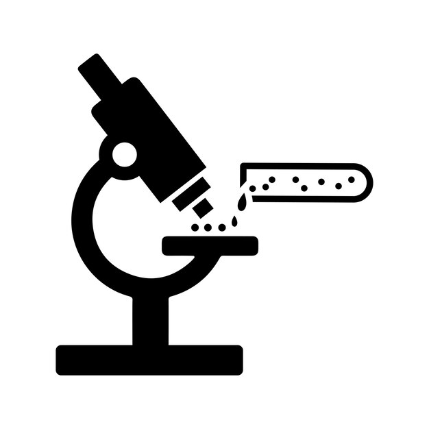 Icono del vector del laboratorio de experimentos