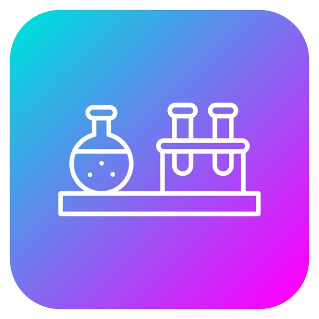 El icono del vector de laboratorio médico se puede utilizar para el conjunto de iconos de Investigación y Ciencia