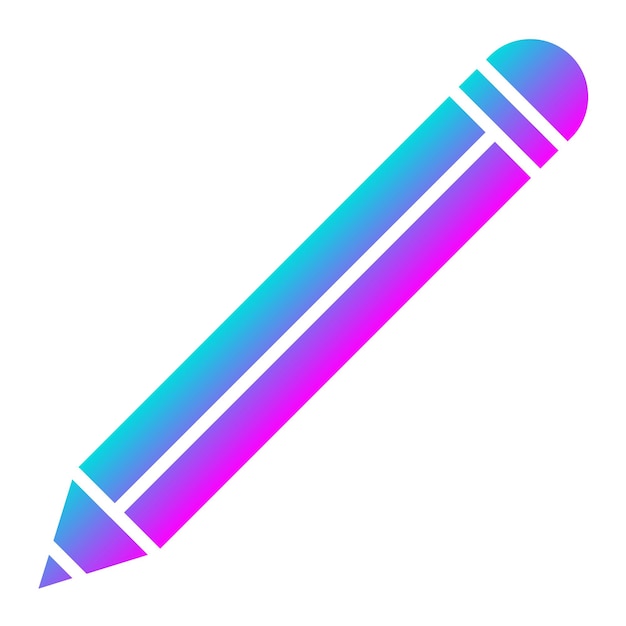 El icono del vector del lápiz se puede usar para el conjunto de iconos de aprendizaje